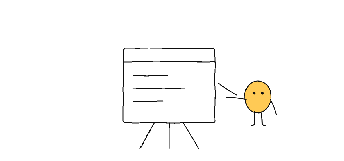 Hand-drawn sketch from “Munder Difflin v0.2.4 Feature Walkthrough”